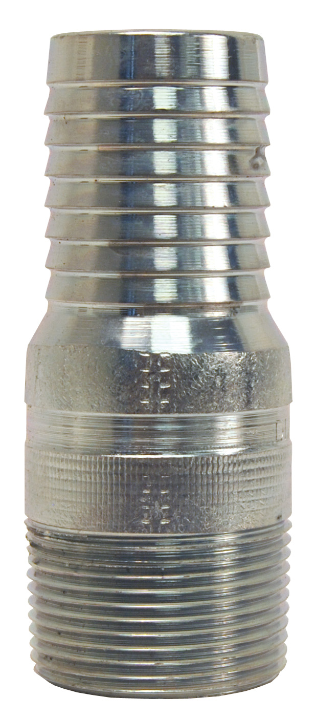 KING™ COMBINATION NIPPLE NPT THREADED END FOR PLASTIC PIPE